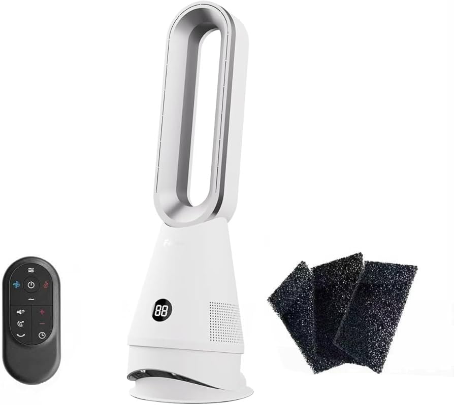 Amazon | セラミックタワーファンヒーター【2025革新冷暖兼用・1台6役