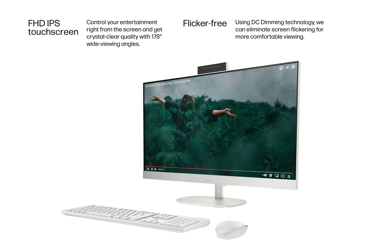 Amazon.co.jp: HP 27インチオールインワンデスクトップPC、FHDタッチ
