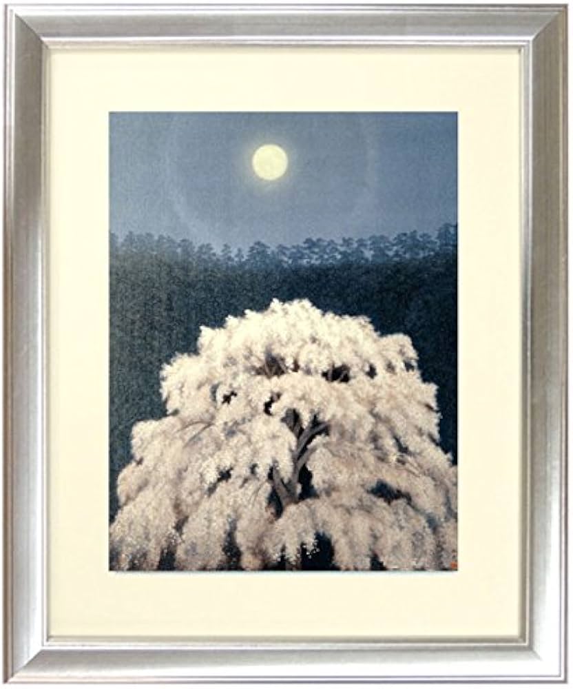 Amazon.co.jp: 東山魁夷『花明かり(10号特寸)』プリハード印刷 風景画