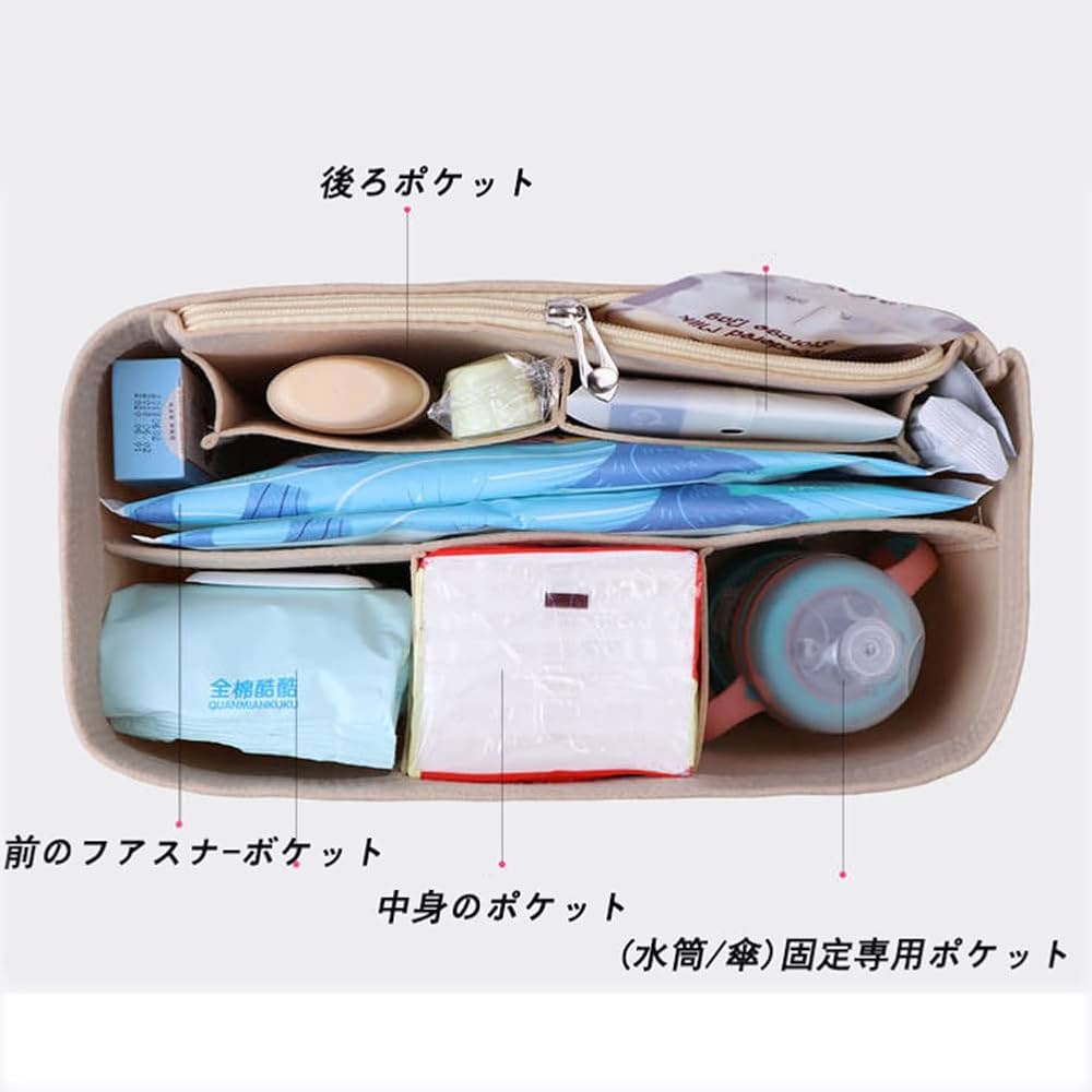 Amazon.co.jp: SHINLAD フェルト バッグインバッグ トートバッグ用 大