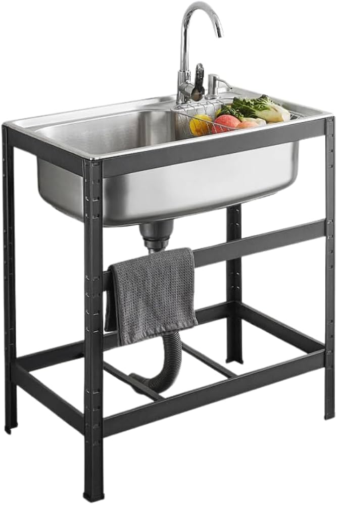 Amazon.co.jp: MISHIP ガーデンシンク キッチン用流し台 ステンレス製