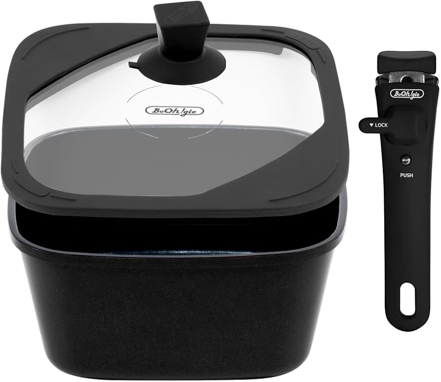 Amazon | boohgle ボオグル フライパン・鍋 セット IH&ガス火対応