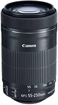 Amazon.com : Canon EF-S 55-250mm F4-5.6 is STM Lens for Canon SLR