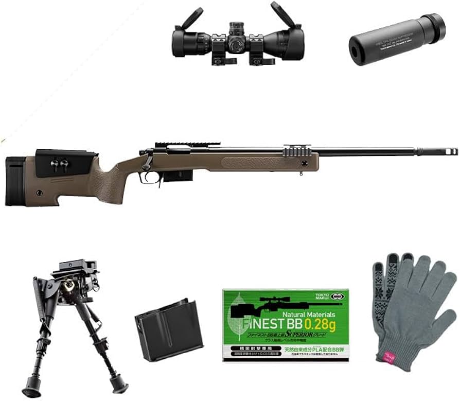 Amazon | 東京マルイ M40A5 FDE 7点 スナイパーライフル フルセット