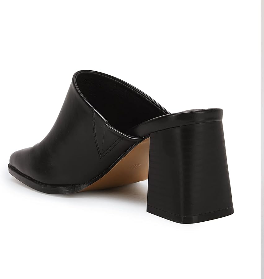 Amazon.com | Trish Lucia Womens Chunky Stacked Heel Mules Closed