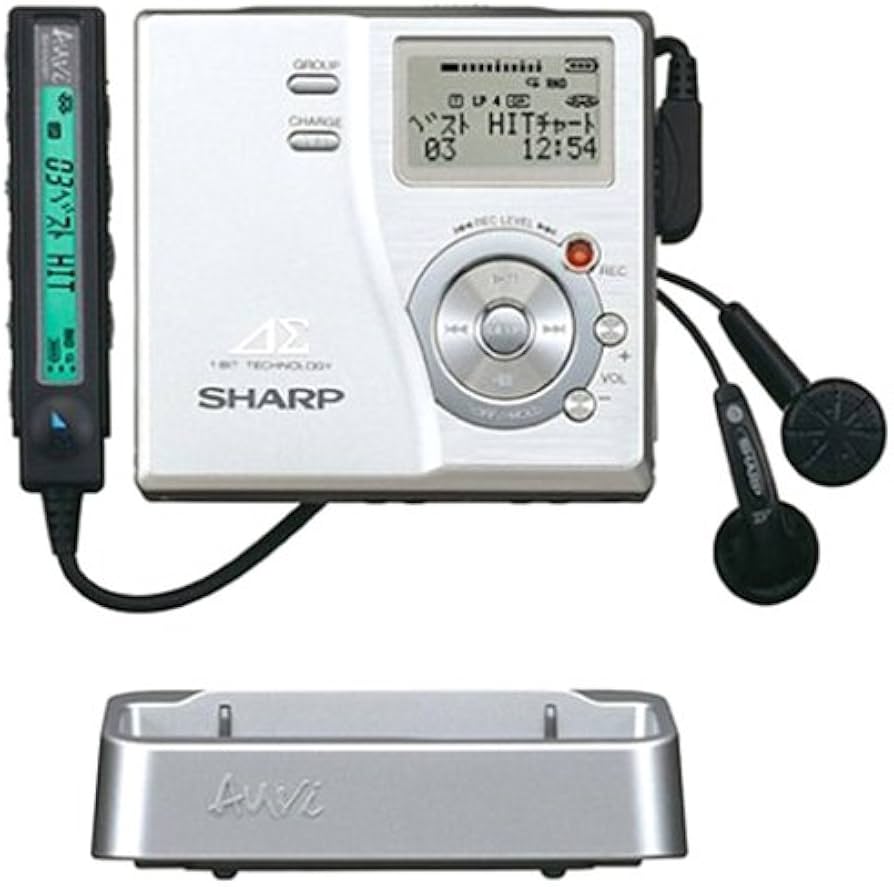 Amazon.co.jp: シャープ ポータブルMDレコーダー シルバー アウヴィ MD