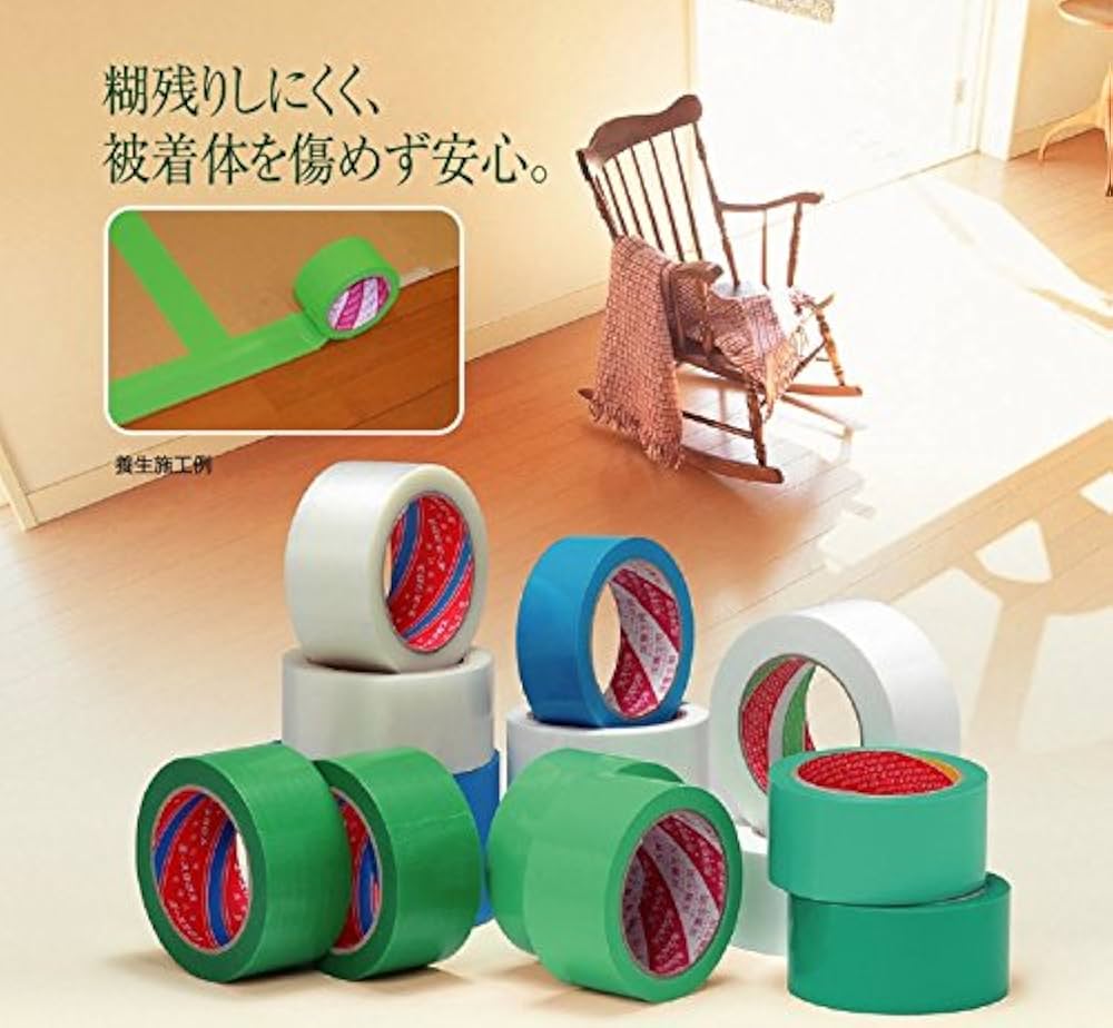 Amazon.co.jp: 光洋化学 カットエース 50mm×50M FB/青 30巻入 1箱 床