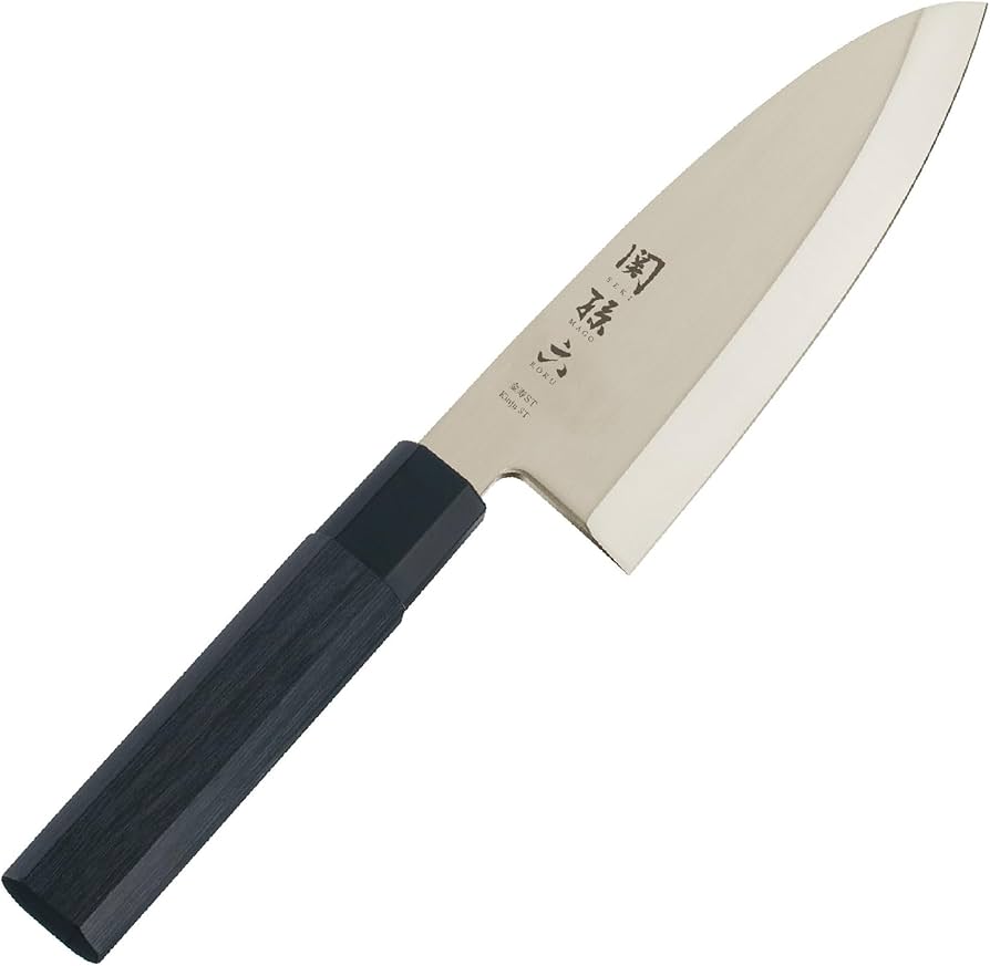 Amazon.com: kai Seki Magoroku Kinju ST Japanese Deba Knife 165mm
