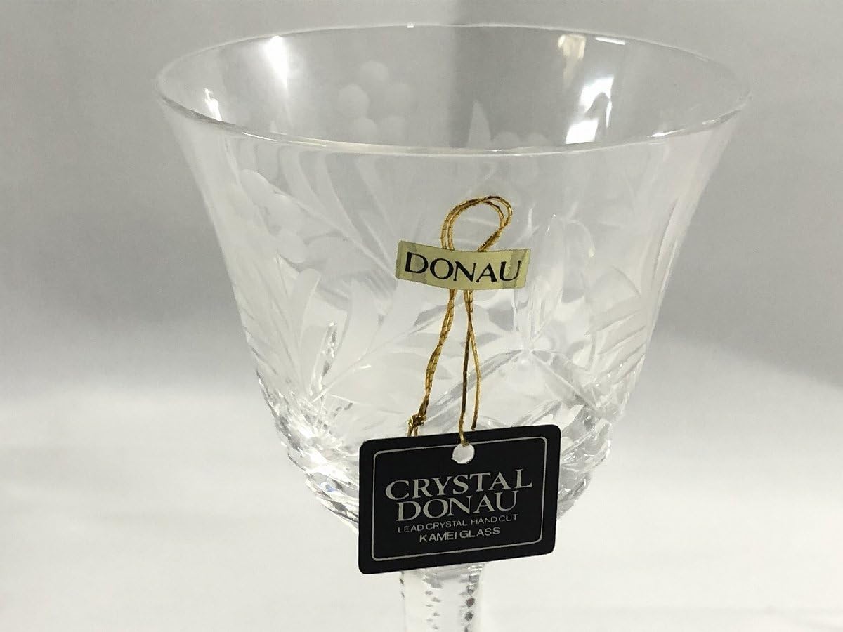 Amazon | カメイガラス クリスタル ドナウ 切子 ワイングラス ペア e1