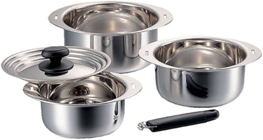 Amazon.co.jp: 宮崎製作所 十得鍋セット ソースポット16・18・20cm