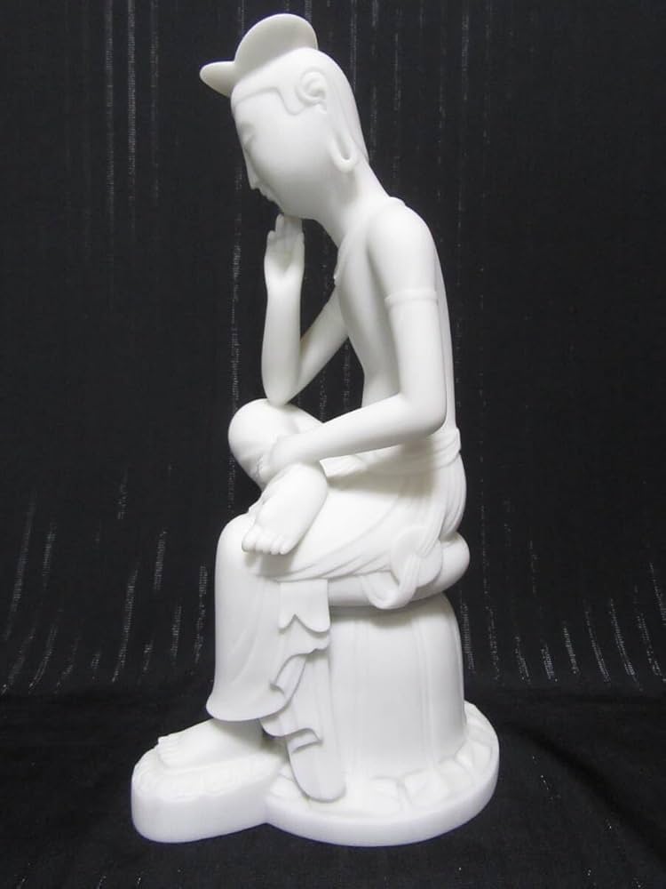 Amazon｜【価格】弥勒菩薩半跏像（大理石）高さ30cm重さ3.6kgケース