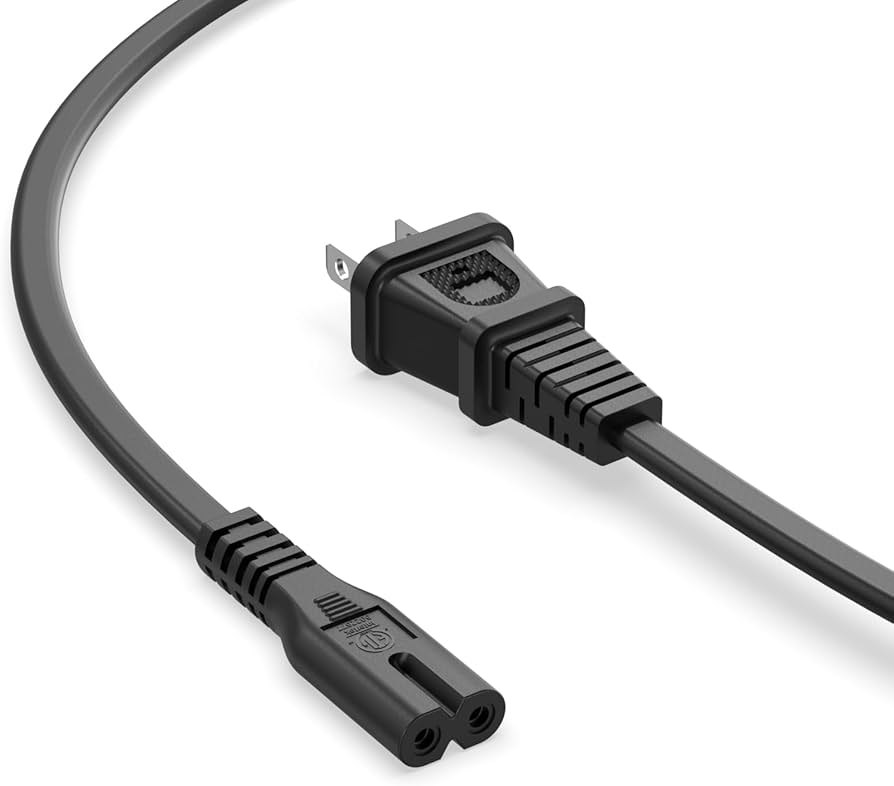 Amazon.com: 2 Prong Replacement Power Cord Fit for iRobot Roomba