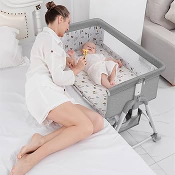 Amazon | ベビーベッド 多機能 添い寝ベッド 揺りかごに変身可能