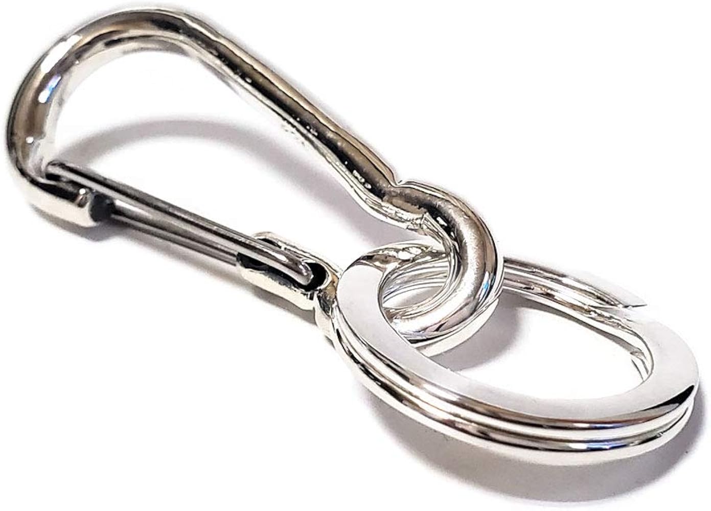 Amazon.co.jp: [VASEERA] シンプルスタイル 49mm シルバー925 カラビナ