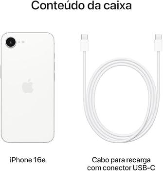 Apple iPhone 16e de 512 GB — Branco | Amazon.com.br