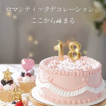 Amazon.co.jp: YIXINLYMY キャンドル ろうそく 誕生日 数字 10個入り