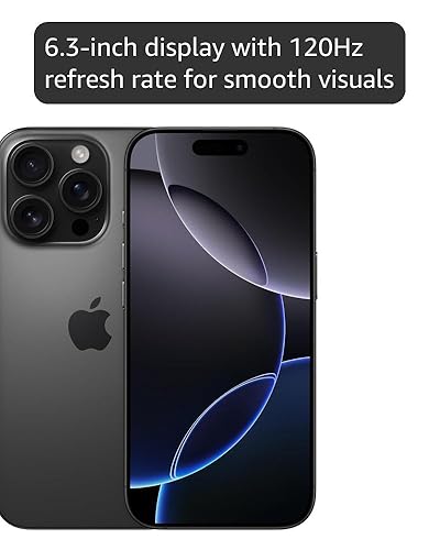 Amazon.com: Apple iPhone 16 Pro, US Version, 256GB, Black Titanium
