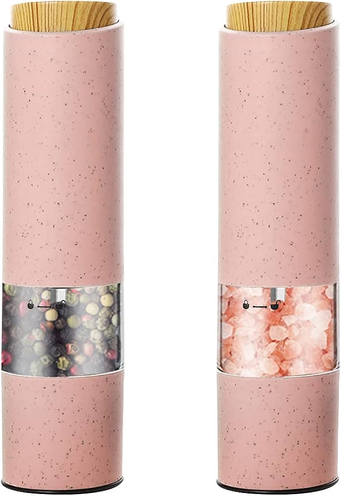 Amazon.co.jp: ソルトアンドペッパーミル、電動スパイスミル、ペッパー