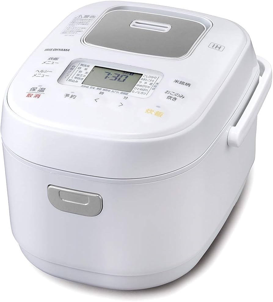 Amazon | IHジャー炊飯器 5.5合 RC-IK50-W ホワイト | アイリス