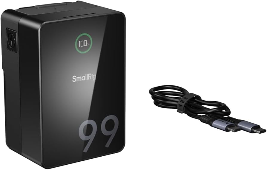 Amazon | SmallRig Vマウントバッテリー VB99 Pro 6700mAh 99Wh 14.8V
