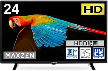 Amazon.co.jp: MAXZEN テレビ 24型 液晶テレビ 24インチ 24V 地上・BS