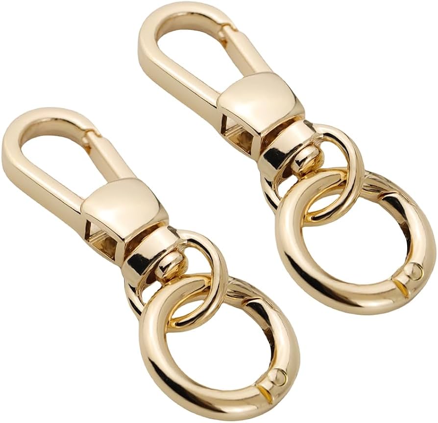 Amazon.co.jp: ナスカン 二重リング キーホルダー2セット レバー