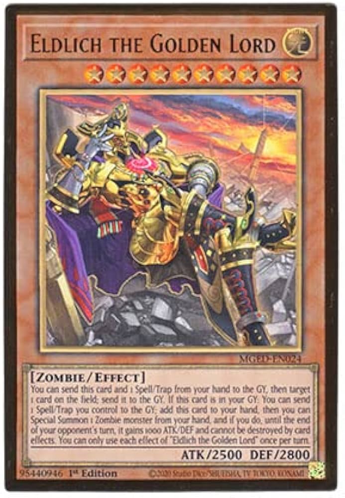 Amazon.co.jp: 遊戯王 英語版 MGED-EN024 Eldlich the Golden Lord