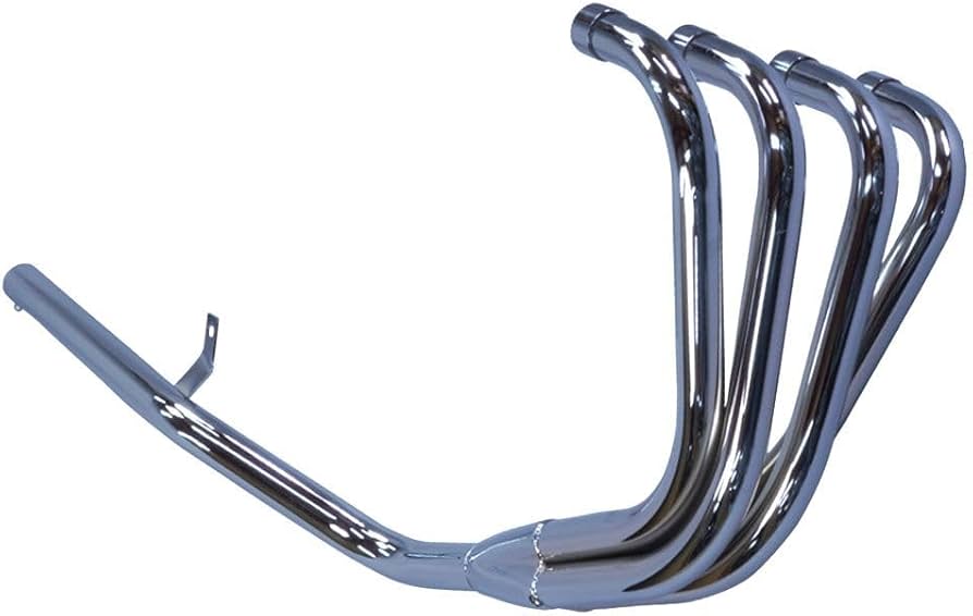 Amazon | ZRX400 98- マフラー 4-1 スリム管 メッキ バーテックス