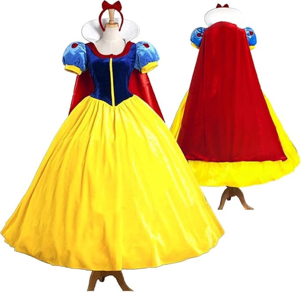 Amazon.co.jp: [Un Ange] (M-2XL) パニエ付きセット 白雪姫 ドレス