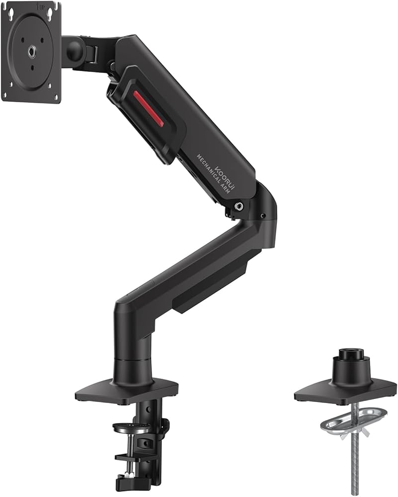 Amazon.co.jp: KOORUI モニター アーム デスクマウント ディスプレイ