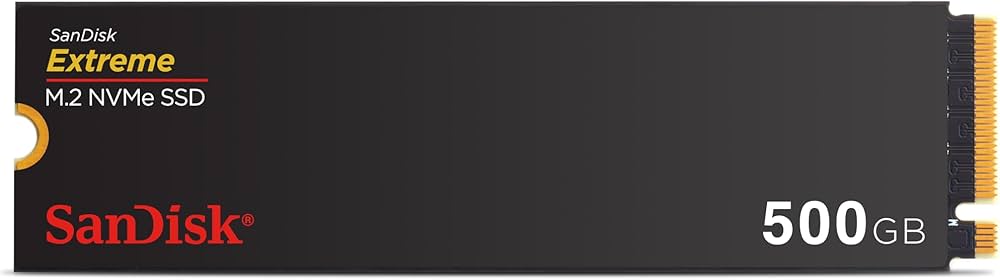 Amazon | SanDisk Extreme 500GB M.2 NVMe SSD 内蔵SSD PCIe Gen4.0
