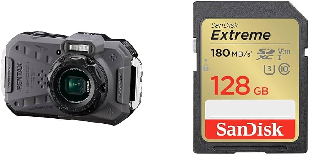 Amazon | ペンタックス PENTAX WG-1000 グレー 【SD128GBセット】 本格