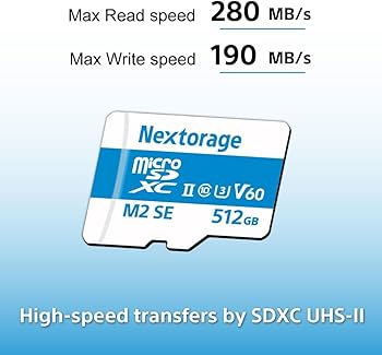 Amazon | Nextorage 日本メーカー UHS-II マイクロSDカード 512GB