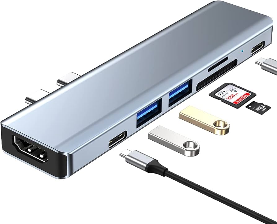Amazon | USB C ハブ 7IN2ハブ Macbook Air/Pro 専用 USB Type-C 変換