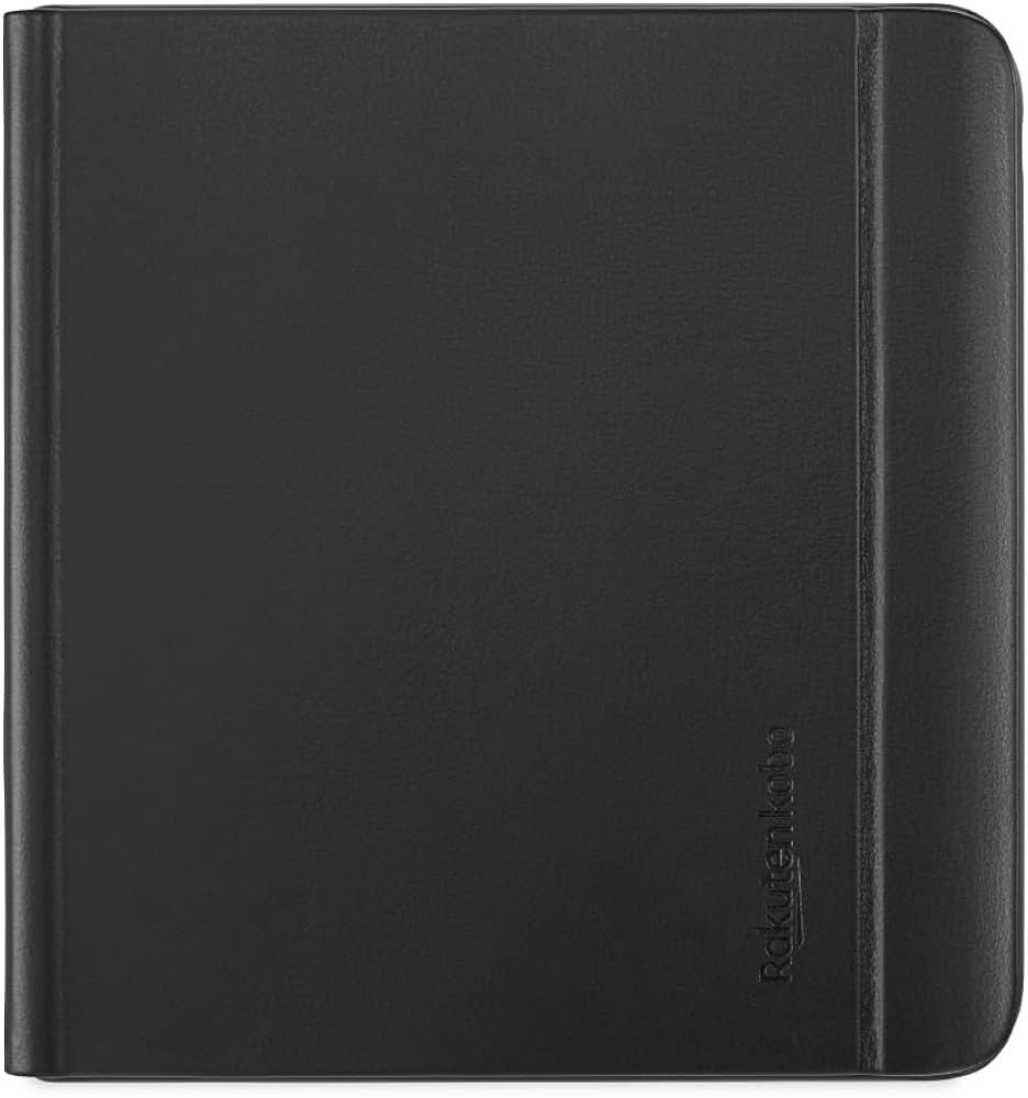 Kobo Libra Colour SleepCover Case | Black Notebook | Sleep/Wake