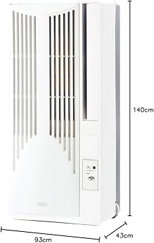 Amazon | コイズミファニテック 窓用エアコン タイマー機能 ホワイト