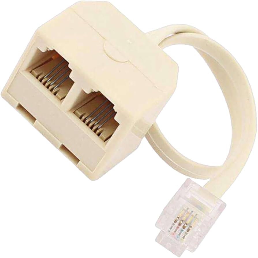 Amazon.co.jp: 電話スプリッター RJ11 電話アダプター 分岐アダプター