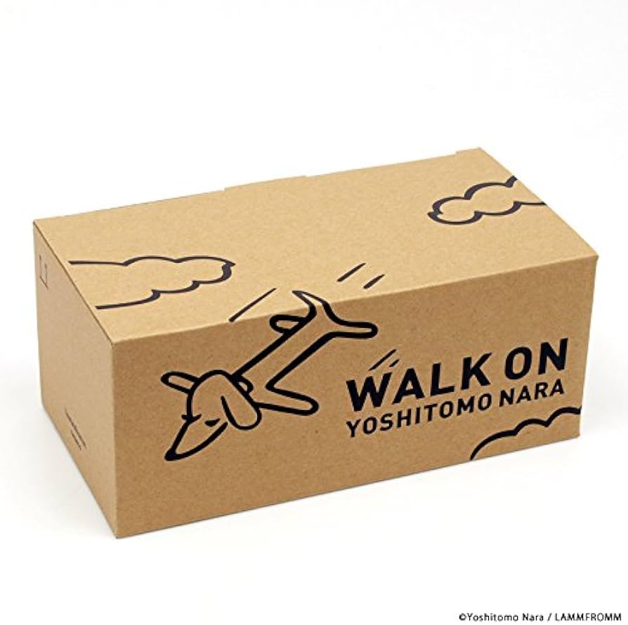 Amazon.co.jp: 奈良美智 パタパタクロック [WALK ON(ベージュ