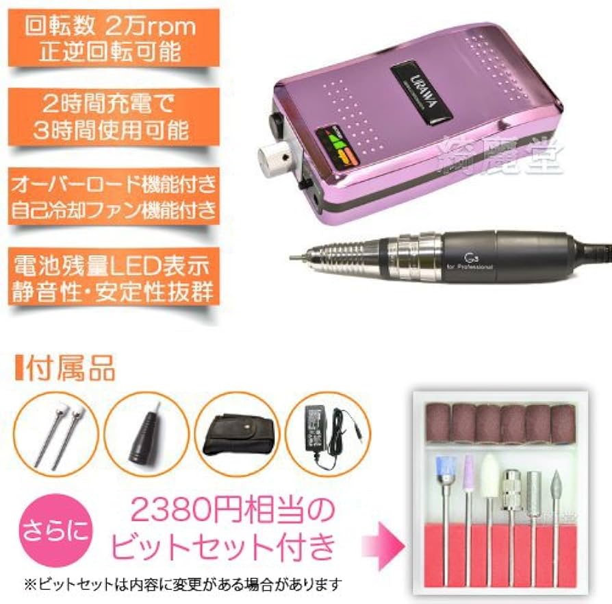 Amazon.co.jp: プロ用 ネイルマシン ウラワG3 ネイルマシーン ネイル