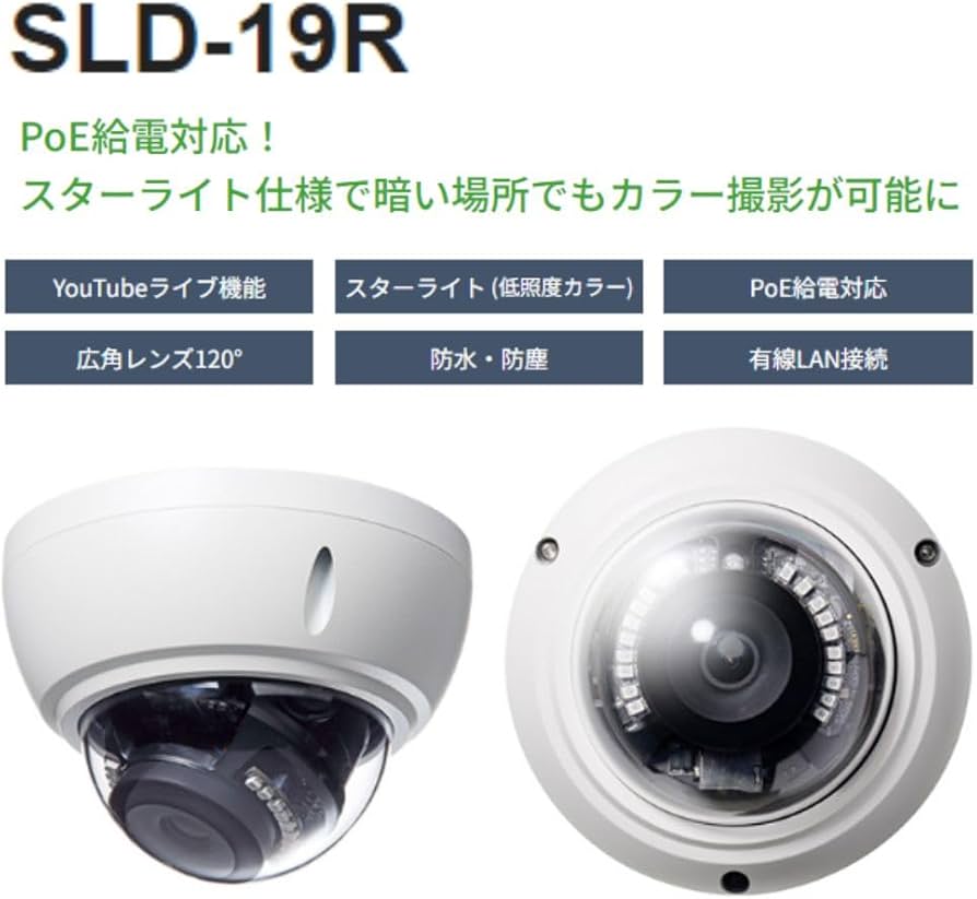 Amazon | SolidCamera フルHDドーム型 IPネットワークカメラ Viewla
