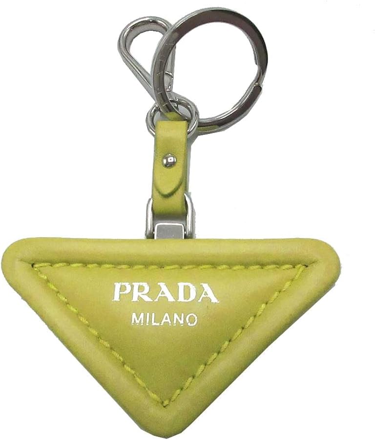 Amazon | [Prada] [プラダ] キーホルダー レザー 三角プレートチャーム