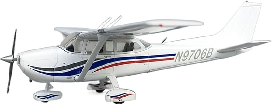 Amazon.co.jp: 対象: 1:72 スケール セスナ 172 航空機 N9706B 合金