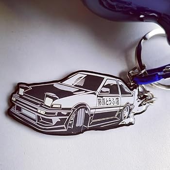 Amazon.com: Initial D AE86 Keychain Zinc Alloy Motorcycle Car