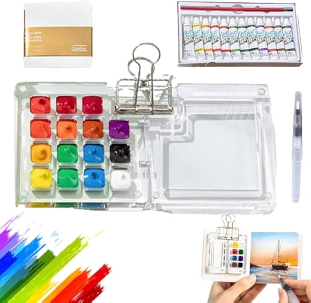 Amazon | Tobios 水彩キット 2025年アップグレードトビオミニ水彩