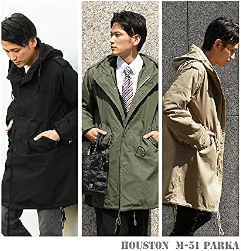 Amazon.co.jp: [ヒューストン] M-51パーカ モッズコート 青島モデル