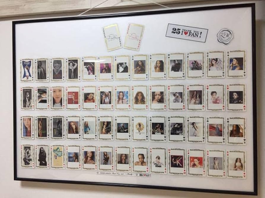 安室奈美恵 公式トランプ フレーム インテリア