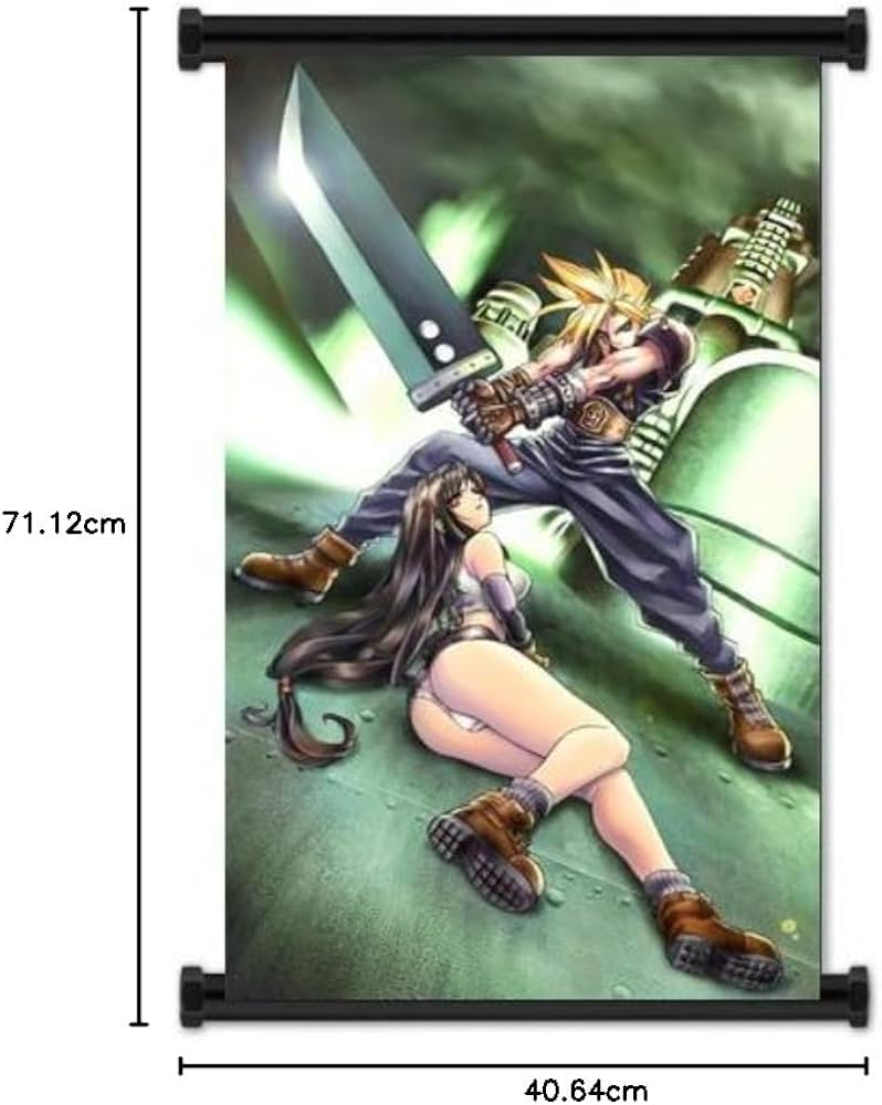 Final Fantasy VII Game Fabric Wall Scroll Poster (16