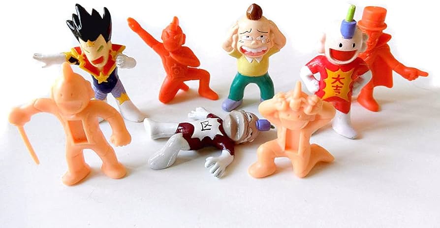 Amazon | とっても！ラッキーマン フィギュア8体セット 当時物 難あり