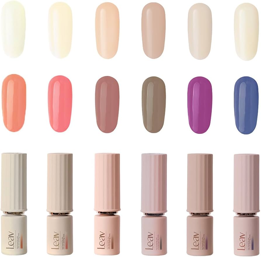 Amazon | Leav メイクオーバー反転ジェルネイル6カラーセット | Leav