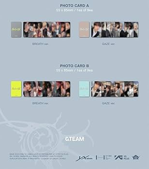 GAZE Ver.) &TEAM [BACK TO LIFE] KR 1st Mini Album / CD+Tabloid+2